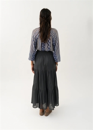 Diamond maxi skirt Washed Black Lollys Laundry 